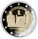 Читать новость нумизматики - Памятная монета 2 евро в честь Конституции Италии
